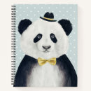 Search for panda bear notebooks Watercolor