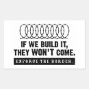 Search for illegal immigrants stickers Alien
