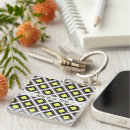 Search for yellow diamond key rings Geometric