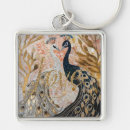 Search for love birds key rings Gold
