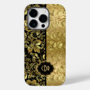 Search for damask background iphone cases Black