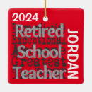 Search for teacher retirement christmas tree decorations Retiring