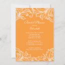 Search for orange damask invitations Bridal