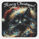 Search for black santa stickers Xmas
