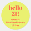 Search for twenty first birthday stickers Simple