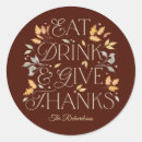 Search for eat drink stickers Thanksgiving