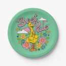 Search for kids show paper plates Big birds cousin