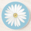 Search for daisies sandstone coasters Turquoise