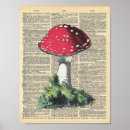 Search for vintage mushroom posters Illustration
