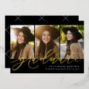 Search for calligraphy graduation invitations Black and gold