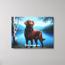 Search for chocolate labrador canvas prints Cute