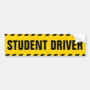Search for driver warning bumper stickers Yellow