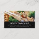 Search for chinese food business cards Chopsticks