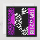Search for zebra print invitations Leopard