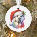 Search for labrador retriever christmas tree decorations Watercolor