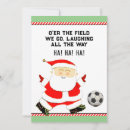 Search for funny soccer christmas cards Santa claus