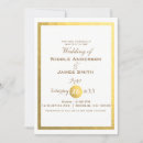 Search for faux gold foil wedding invitations Chic