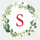 Search for watercolor wreath stickers Initial