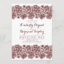 Search for vintage lace wedding invitations White