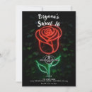 Search for red rose sweet 16 invitations Elegant
