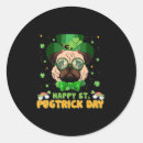Search for happy st patrick stickers Pug