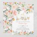 Search for pink gold floral baby shower invitations Modern