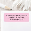 Search for black pink return address labels Girly
