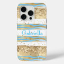 Search for gold glitter confetti iphone cases White