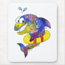 Search for funny swimming mouse mats Shark