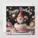Search for gnome birthday cards Pink