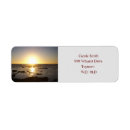 Search for sunset return address labels Ocean