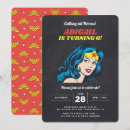 Search for wonder woman birthday invitations Girls