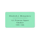 Search for mint return address labels Typography