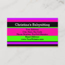 Search for teen babysitting business cards Babysitter