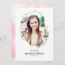 Search for flower quinceanera invitations Quinceañera