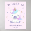 Search for unicorn welcome signs Baby shower