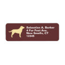 Search for yellow labrador return address labels Animal lover