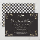 Search for gold black christmas invitations Winter party
