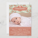 Search for red christening invitations Green