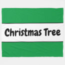 Search for green christmas tree blankets White