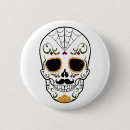 Search for sugar skull badges Dia de los muertos
