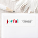 Search for joyful return address labels Merry christmas