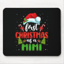 Search for first christmas mouse mats Santa
