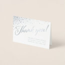 Search for real foil thank you cards Silver