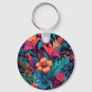 Search for floral leaf pattern key rings Colourful
