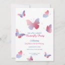 Search for pink butterfly 1st birthday invitations Elegant