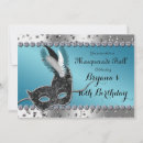 Search for blue masquerade party invitations Ball