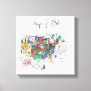 Search for state canvas prints Typography