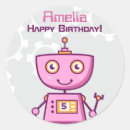Search for girl robot stickers For kids
