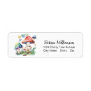 Search for red door return address labels Watercolor